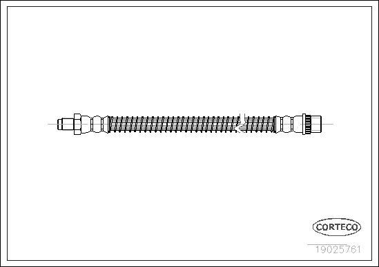 Corteco 19025761 - Тормозной шланг autosila-amz.com