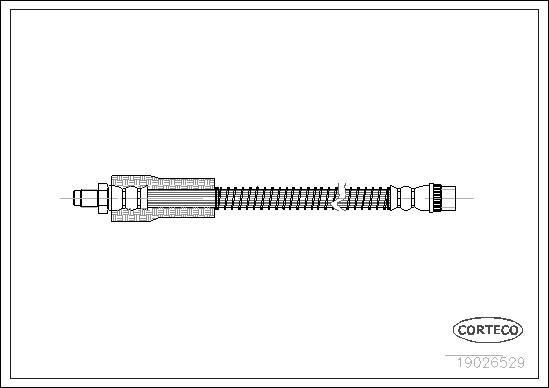 Corteco 19026529 - Тормозной шланг autosila-amz.com