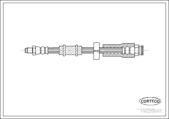 Corteco 19026697 - Тормозной шланг autosila-amz.com