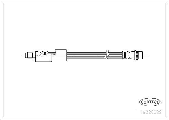 Corteco 19020029 - Тормозной шланг autosila-amz.com