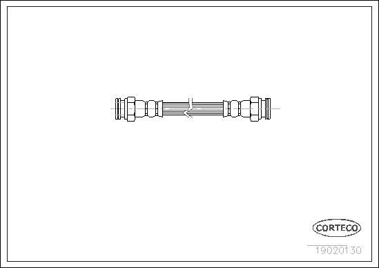 Corteco 19020130 - Тормозной шланг autosila-amz.com