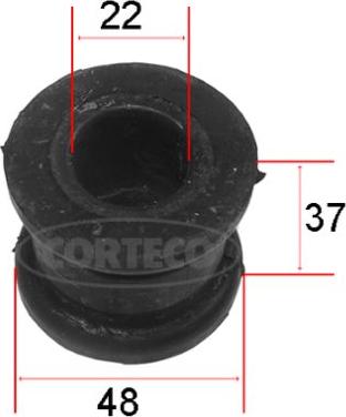 Corteco 80001169 - Втулка стабилизатора autosila-amz.com