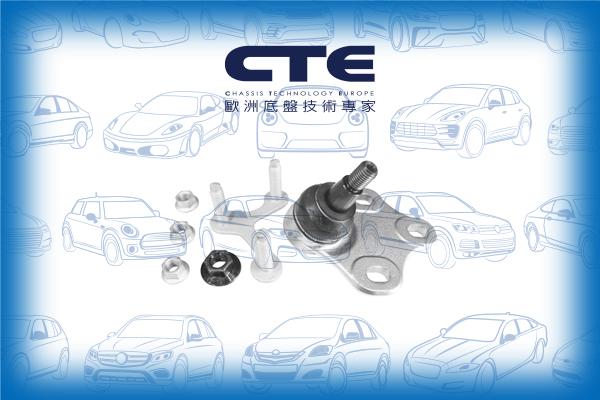 CTE CBJ19010LA - Шаровая опора, несущий / направляющий шарнир autosila-amz.com