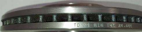 Dafmi TD191 - Тормозной диск autosila-amz.com