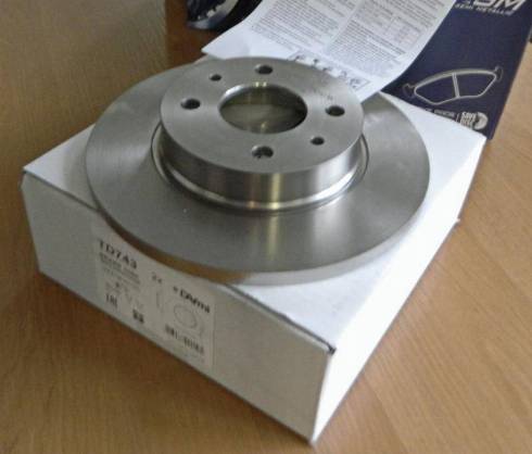 Dafmi TD743 - Тормозной диск autosila-amz.com