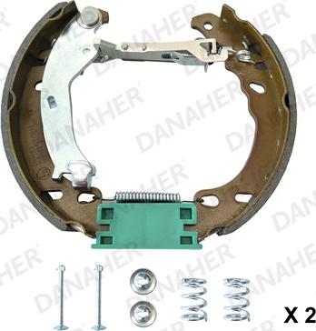 Danaher 110.10476 - Комплект тормозных колодок, барабанные autosila-amz.com