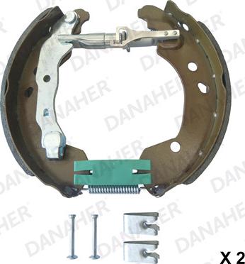 Danaher 110.10252 - Комплект тормозных колодок, барабанные autosila-amz.com