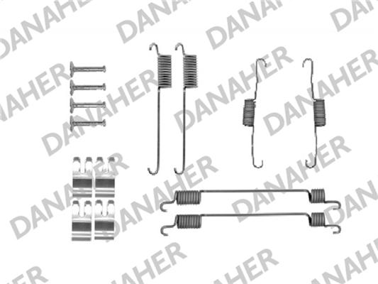 Danaher 7030 - Комплектующие, барабанный тормозной механизм autosila-amz.com