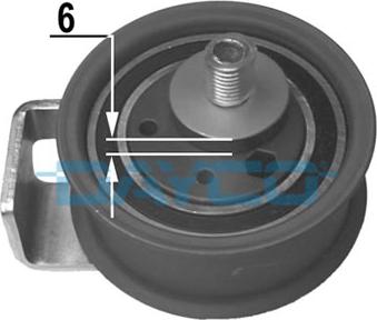 Dayco ATB2143 - Натяжной ролик, зубчатый ремень ГРМ autosila-amz.com