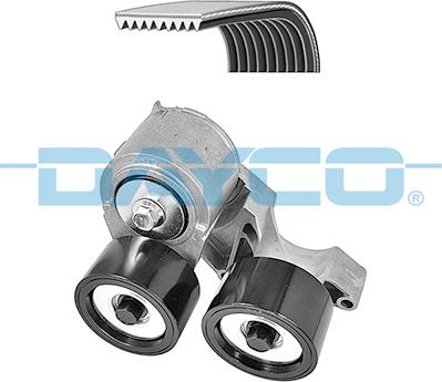 Dayco KPV265HD - Multi-V-belt set with tensioner fits: DAF CF 85, XF 105 MX265-MX375 10.05- autosila-amz.com