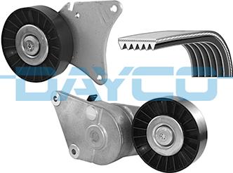 Dayco KPV166 - Поликлиновый ременный комплект autosila-amz.com