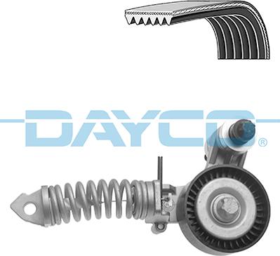 Dayco KPV371 - Поликлиновый ременный комплект autosila-amz.com