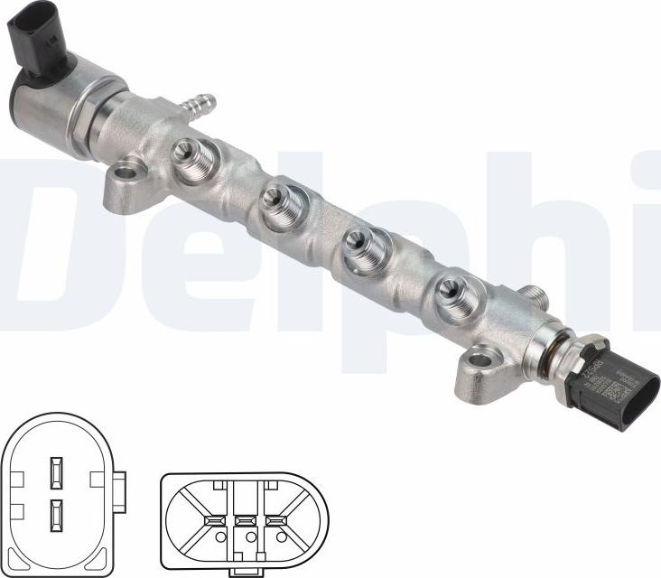 Delphi 28387789 - Распределительный трубопровод, топливо autosila-amz.com