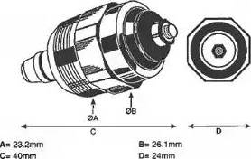 Delphi 7240-112 - элемент топливного насоса (EN) Solenoid valve 12V (EN) Lucas autosila-amz.com