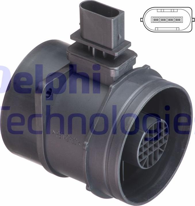 Delphi AF10430-12B1 - Датчик потока, массы воздуха autosila-amz.com