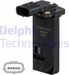 Delphi AF10506-12B1 - Датчик потока, массы воздуха autosila-amz.com