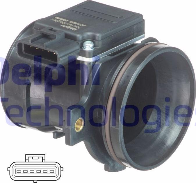 Delphi AF10655-12B1 - Датчик потока, массы воздуха autosila-amz.com