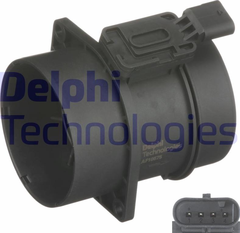 Delphi AF10675-11B1 - Датчик потока, массы воздуха autosila-amz.com