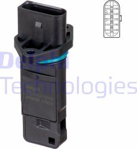 Delphi AF10157-12B1 - Датчик потока, массы воздуха autosila-amz.com