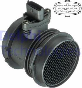 Delphi AF10362-12B1 - Датчик потока, массы воздуха autosila-amz.com