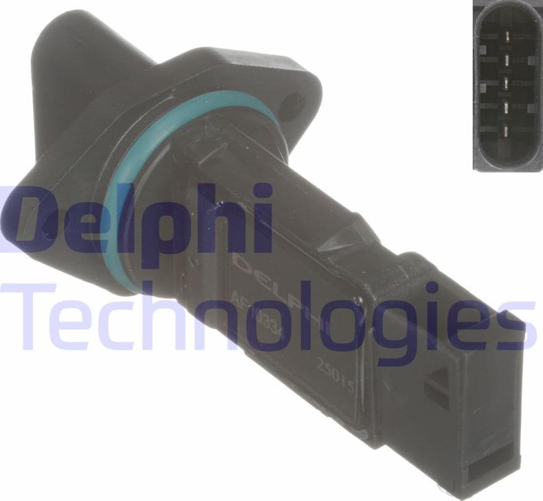 Delphi AF10334-12B1 - Датчик потока, массы воздуха autosila-amz.com