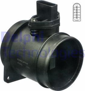 Delphi AF10257-12B1 - Датчик потока, массы воздуха autosila-amz.com