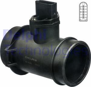 Delphi AF10282-18B1 - Датчик потока, массы воздуха autosila-amz.com