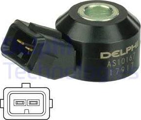 Delphi AS10167 - Датчик детонации autosila-amz.com