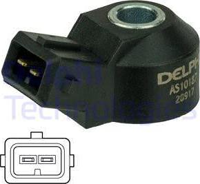 Delphi AS10187 - Knock combustion sensor fits: VOLVO S90 I, V90 I OPEL VECTRA B 2.0/2.5/2.9 10.95-04.02 autosila-amz.com