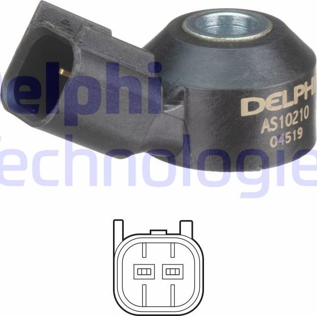 Delphi AS10210 - Датчик детонации autosila-amz.com
