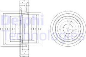 Delphi BF516 - Тормозной барабан autosila-amz.com