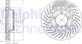 Delphi BG9095C - Тормозной диск autosila-amz.com