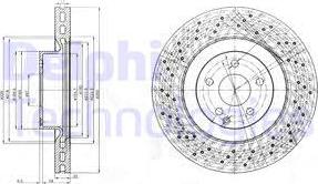 Delphi BG9057 - Тормозной диск autosila-amz.com