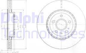 Delphi BG9068 - Тормозной диск autosila-amz.com