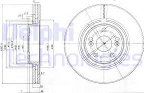 Delphi BG9016 - Тормозной диск autosila-amz.com