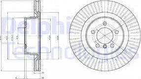 Delphi BG9081 - Тормозной диск autosila-amz.com
