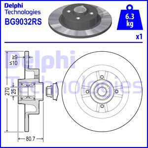 Delphi BG9032RS - Тормозной диск autosila-amz.com