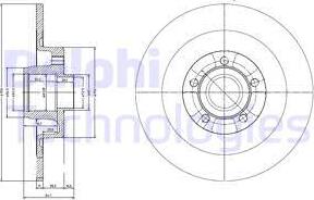 Delphi BG9024RSC - Тормозной диск autosila-amz.com