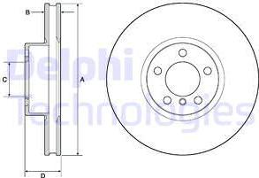 Delphi BG9141C - Тормозной диск autosila-amz.com