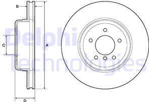 Delphi BG9163C - Тормозной диск autosila-amz.com