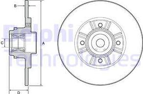 Delphi BG9114RS - Тормозной диск autosila-amz.com