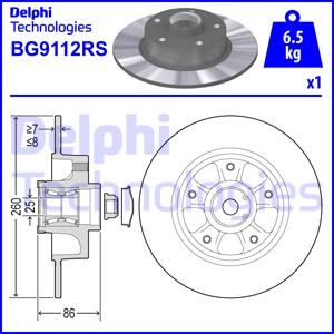 Delphi BG9112RS - Тормозной диск autosila-amz.com