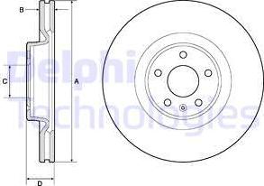 Delphi BG9181C - Тормозной диск autosila-amz.com