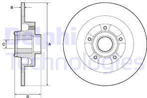 Delphi BG9134RSC - Тормозной диск autosila-amz.com