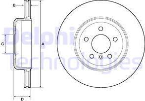 Delphi BG9130C - Тормозной диск autosila-amz.com