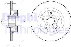 Delphi BG9132RS - Тормозной диск autosila-amz.com