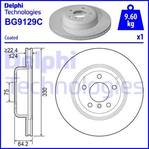 Delphi BG9129C - Тормозной диск autosila-amz.com