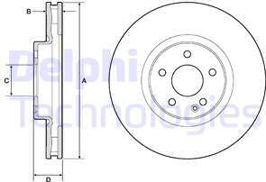 Delphi BG9174C - Тормозной диск autosila-amz.com