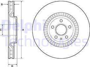 Delphi BG9171C - Тормозной диск autosila-amz.com