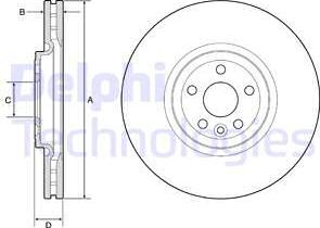 Delphi BG9178C - Тормозной диск autosila-amz.com